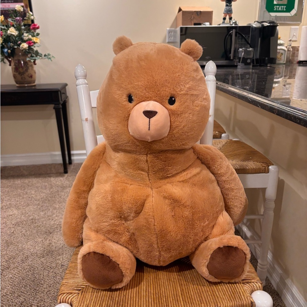 LARGE giggle scapes Plush Brown Teddy Bear